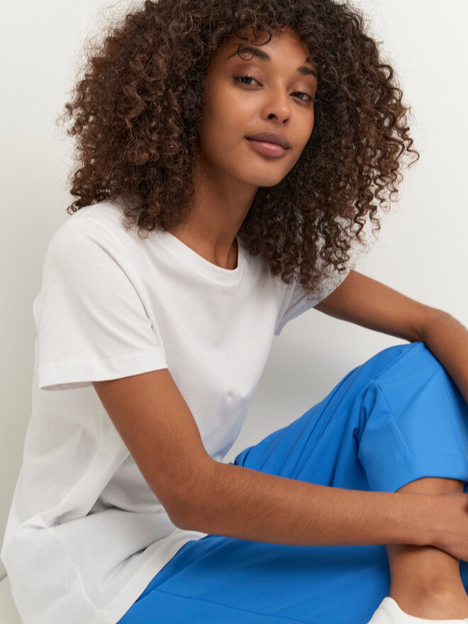 Kaffe Kaffe T-Shirt Marin 10506137 Λευκό Regular Fit