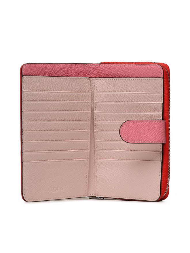 TOUS Голям дамски портфейл TOUS Balletera M. New Dubai 2001689817 Червен