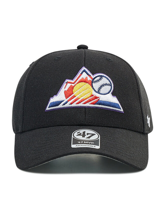 47 Brand Czapka z daszkiem 47 Brand MLB Colorado Rockies B-MVP27WBV-BKI Czarny