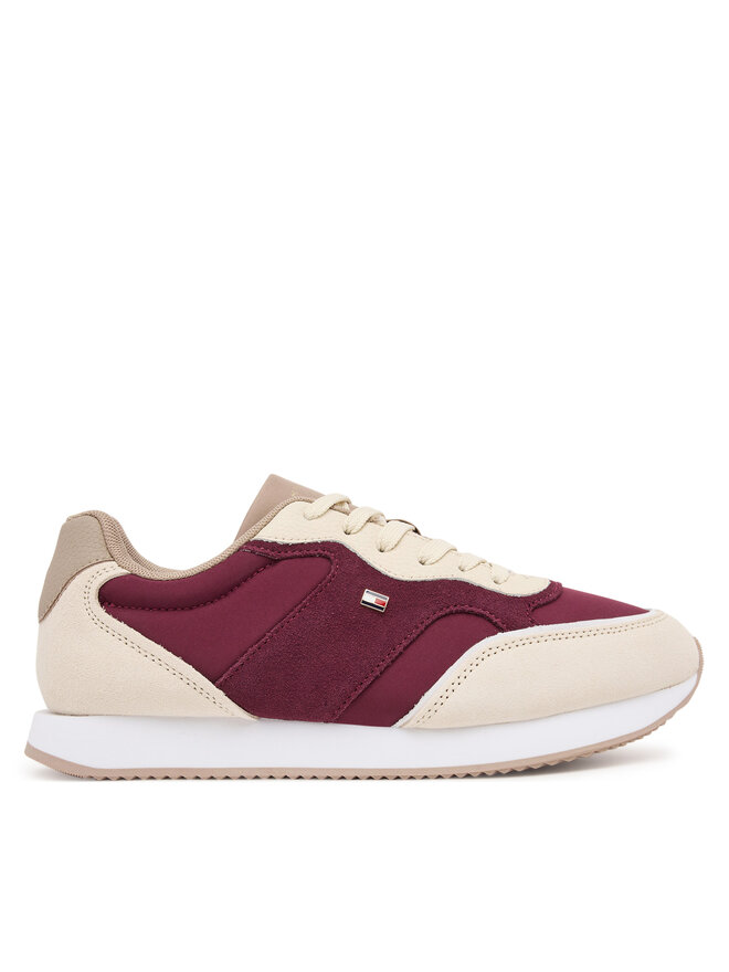 Tommy Hilfiger Sneakersy Tommy Hilfiger Easy Runner FW0FW08836 Beżowy