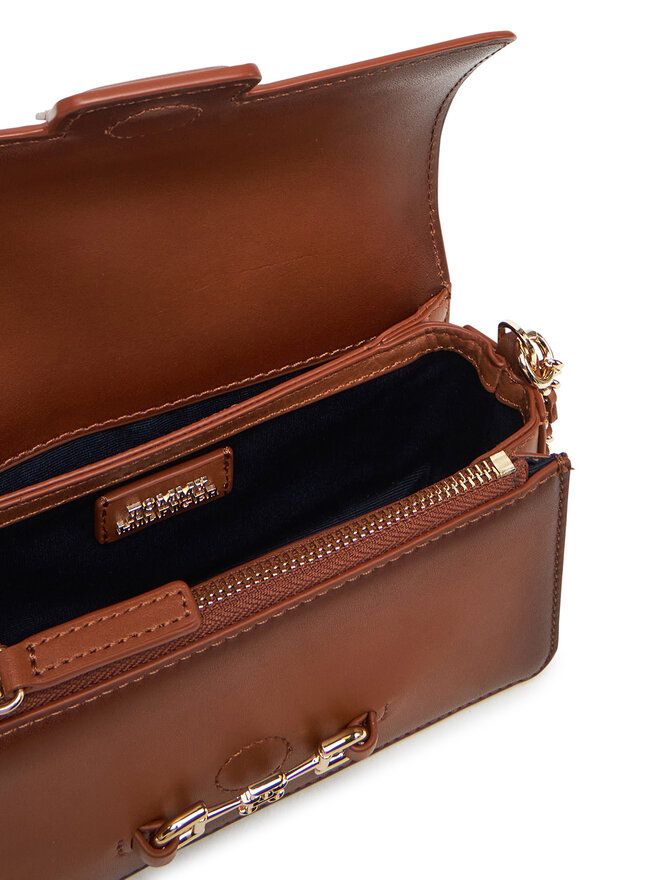 Tommy Hilfiger Torebka Tommy Hilfiger Heritage Leather Crossover Burn AW0AW17398 Brązowy
