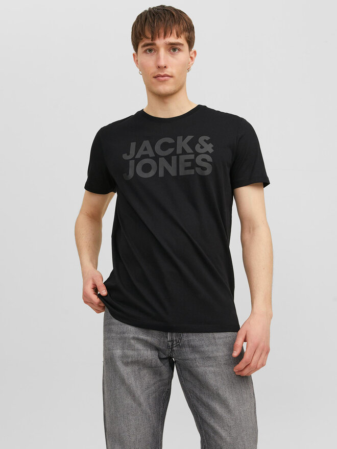 Jack&Jones Jack&Jones Marškinėliai Corp 12151955 Juoda Standard Fit