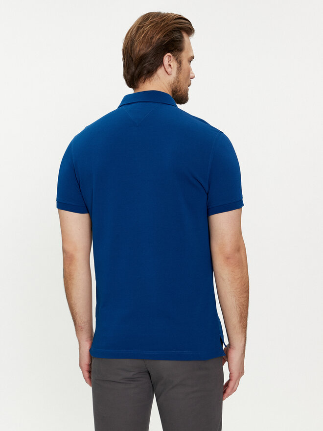 Tommy Hilfiger Tommy Hilfiger Pólóing 1985 MW0MW17771 Kék Slim Fit