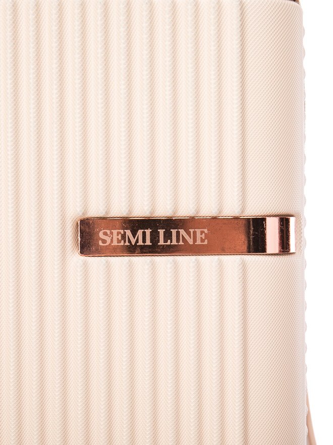 Semi Line Közepes bőrönd Semi Line T5943-4 Ekru