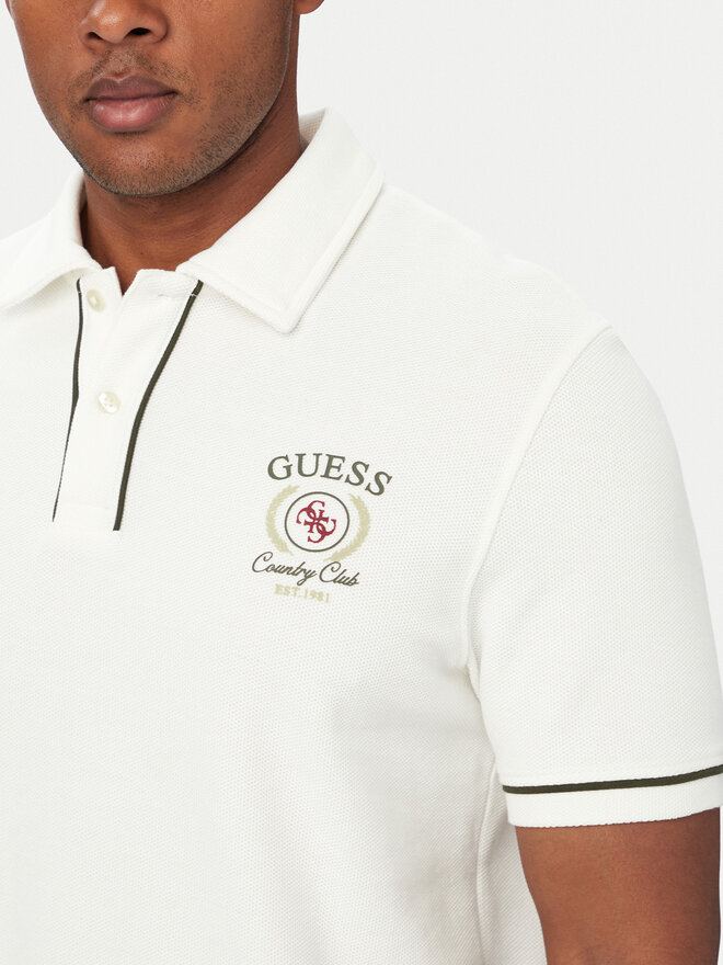Guess Guess Поло M6YP17 K4398 Кремовий Regular Fit