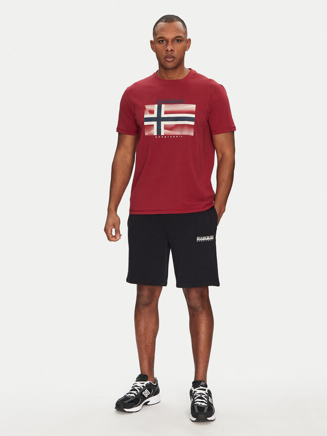 Napapijri Napapijri Camiseta S-Lari NP0A4IE5R1E1 Rojo Regular Fit