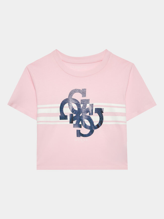 Guess Guess T-Shirt J3YI36 K8HM4 Rosa Boxy Fit