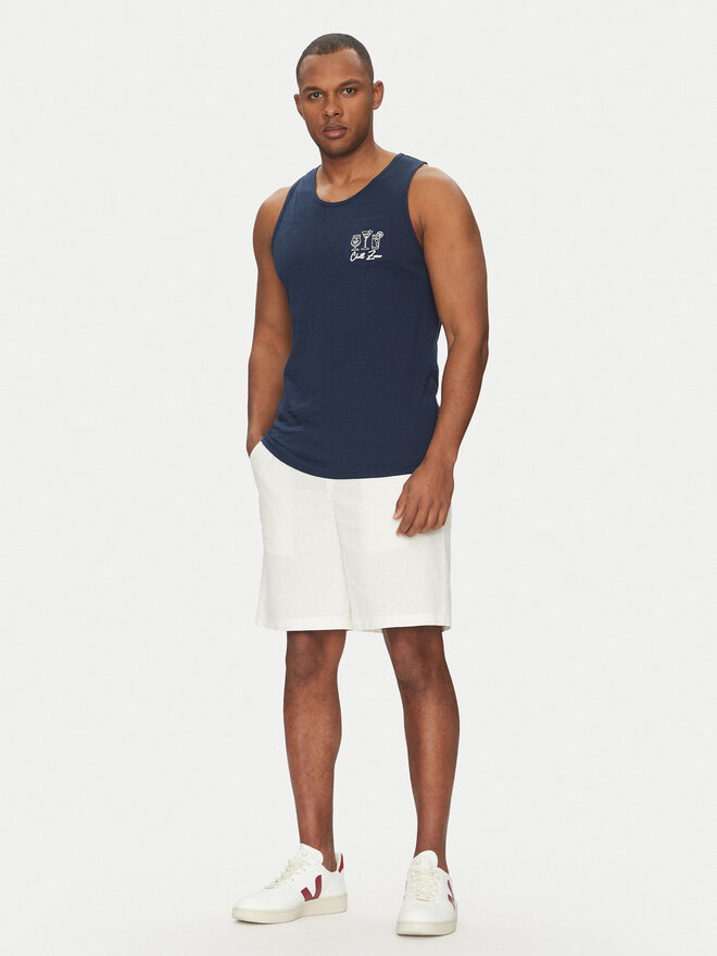 Blend Blend Majica brez rokavov 20718289 Mornarsko modra Regular Fit