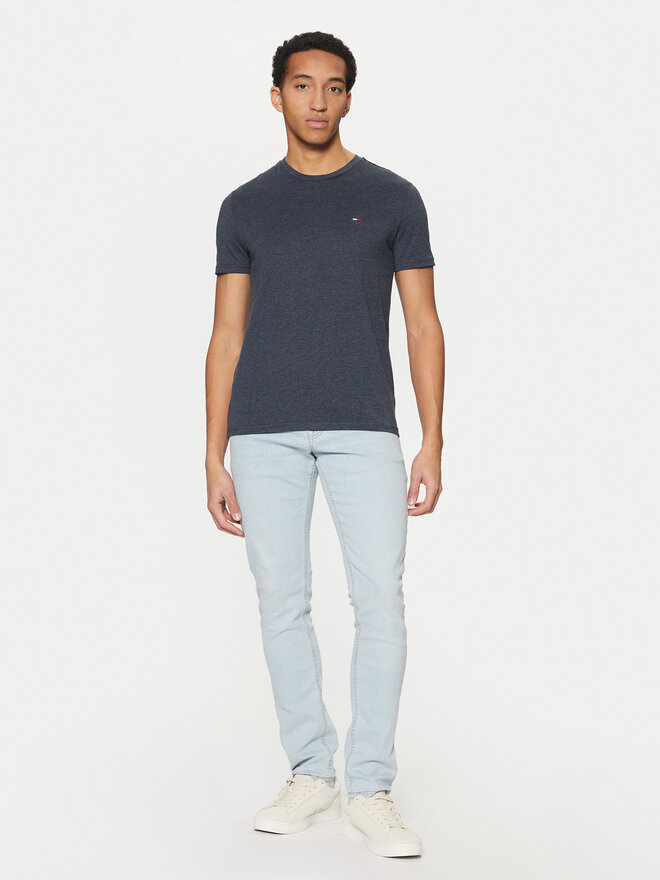 Tommy Jeans Tommy Jeans T-Shirt Jaspe DM0DM20363 Dunkelblau Slim Fit