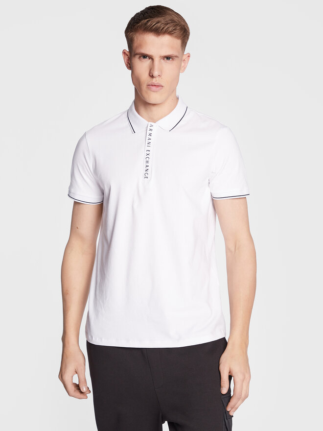 Armani Exchange Armani Exchange Poloshirt 8NZF71 ZJH2Z 1100 Weiß Regular Fit