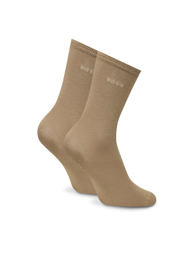 BOSS 2er-Set hohe Unisex-Socken BOSS 50543398 Beige