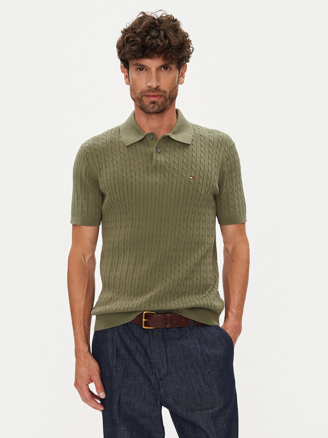 Tommy Hilfiger Tommy Hilfiger Poloshirt MW0MW40701 Grün Regular Fit