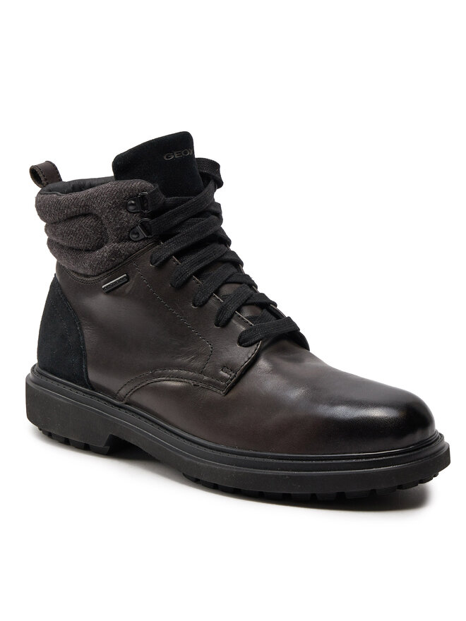 Geox Schnürstiefeletten Geox U Faloria B Abx U36FBB 0FF22 C9999 Schwarz