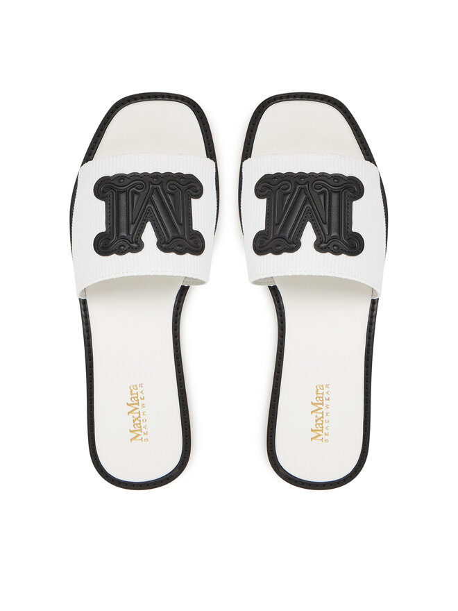 Max Mara Beachwear Pantoletten Max Mara Beachwear 2516521019600 Weiß