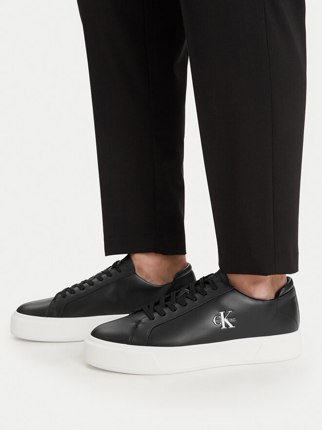 Calvin Klein Sneakers Calvin Klein Basket Cupsole Laceup Lth Ml YM0YM01460 Schwarz