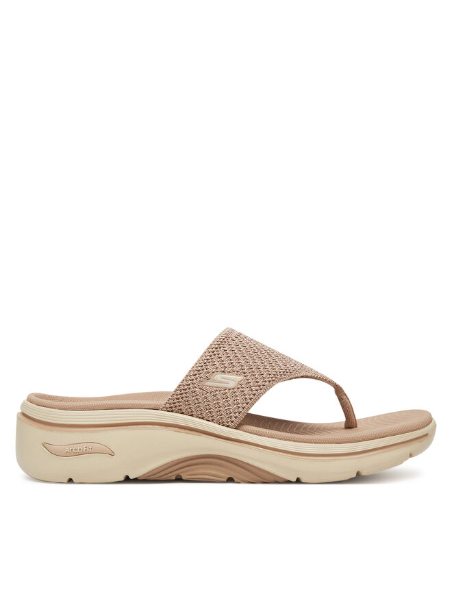 Skechers Japonki Skechers Go Walk Arch Fit 2.0 Sandal-Carrie 140861/TPE Beżowy