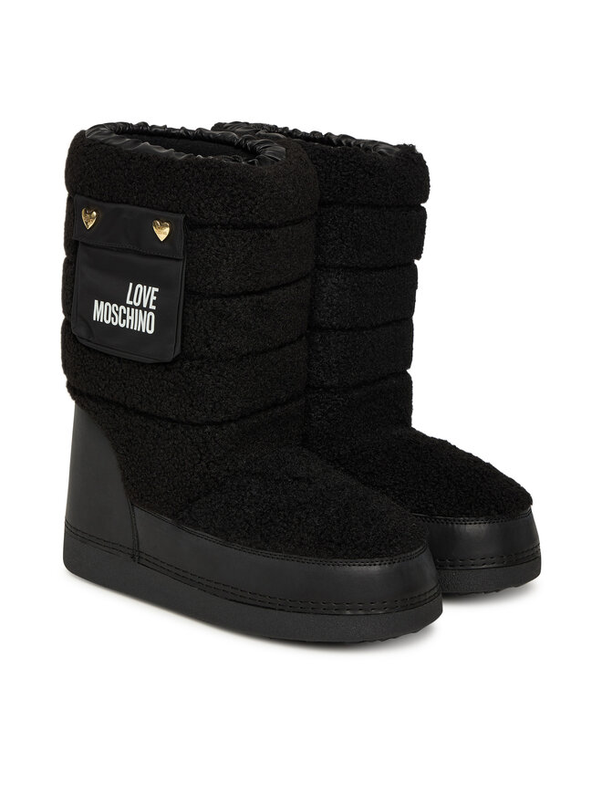 LOVE MOSCHINO Μπότες Χιονιού LOVE MOSCHINO JA24452G0NISM00A Μαύρο
