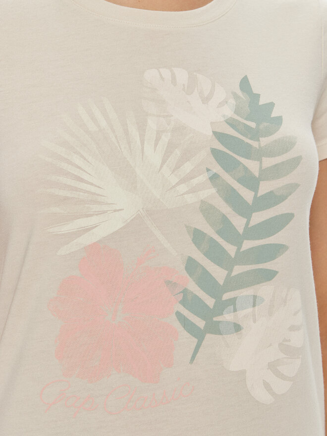 Gap Gap Camiseta 842000-46 Beis Regular Fit