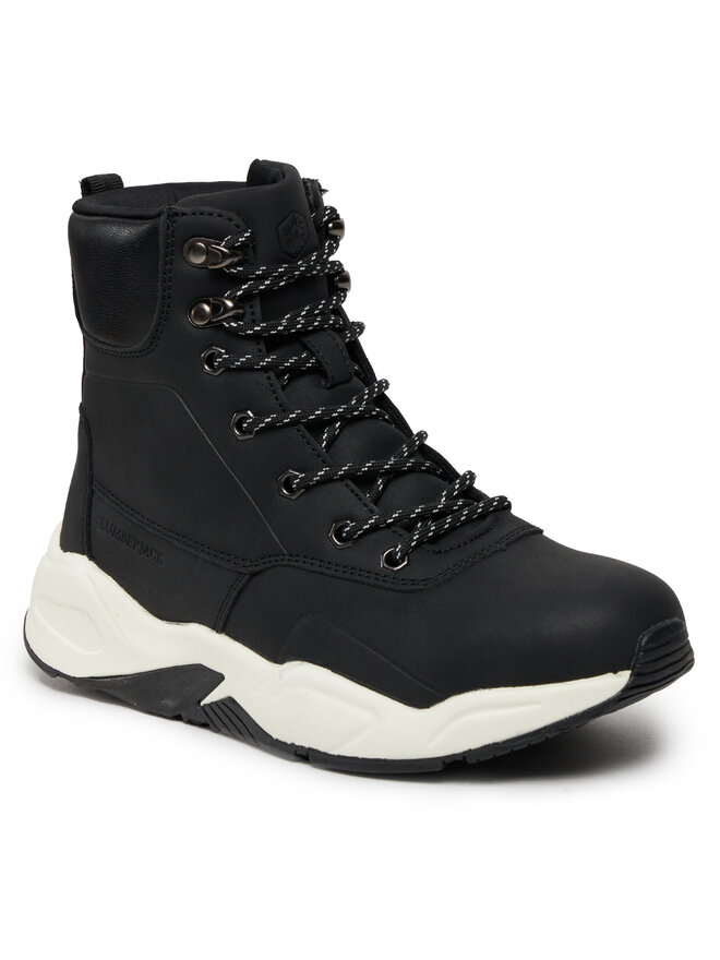 Lumberjack Trapper stila apavi Lumberjack DANIELA SWH8001-002-S03 Melns