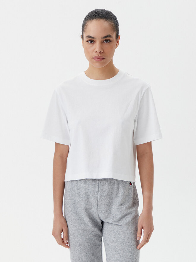 Champion Champion Marškinėliai 117874 Balta Regular Fit