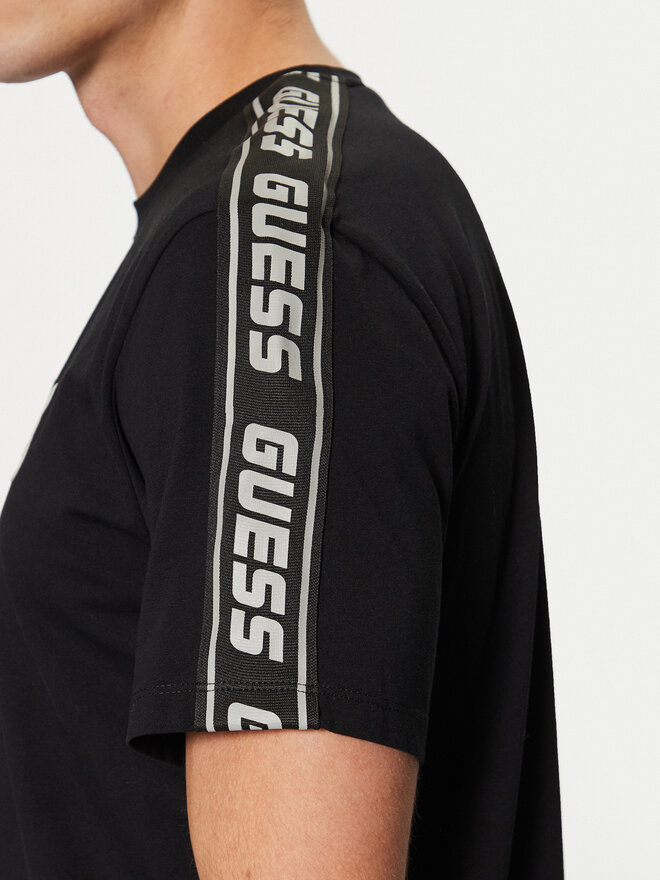 Guess Guess Marškinėliai Arlo Z4GI18 J1314 Juoda Regular Fit
