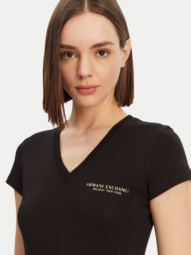 Armani Exchange Armani Exchange T-Shirt 8NYT81 YJG3Z 52AK Μαύρο Regular Fit