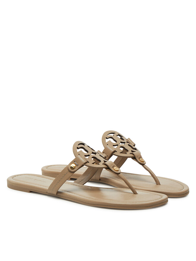 Tory Burch Japonki Tory Burch Miller 151169 Brązowy
