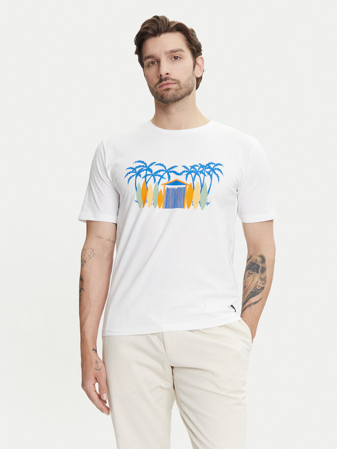 YSABEL MORA YSABEL MORA T-Shirt 90514 Λευκό Regular Fit