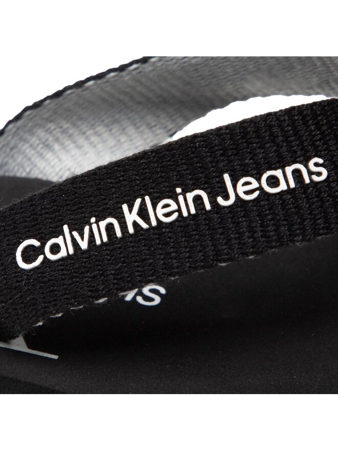 Calvin Klein Jeans Infradito Calvin Klein Jeans Logo Print Flip Flop V3B8-80155-0058 M Nero