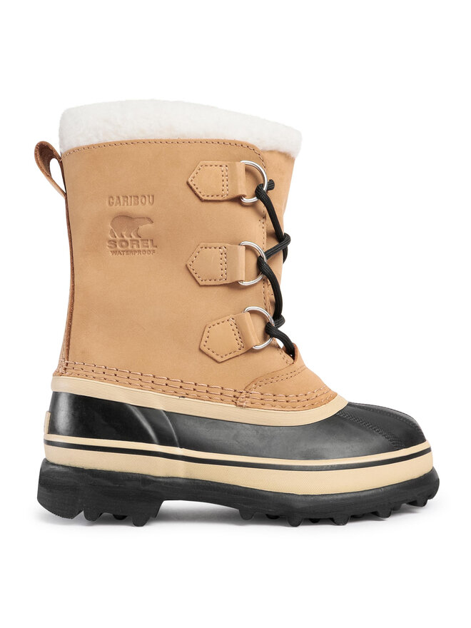 Sorel Μπότες Χιονιού Sorel Youth Caribou LY1000 Καφέ