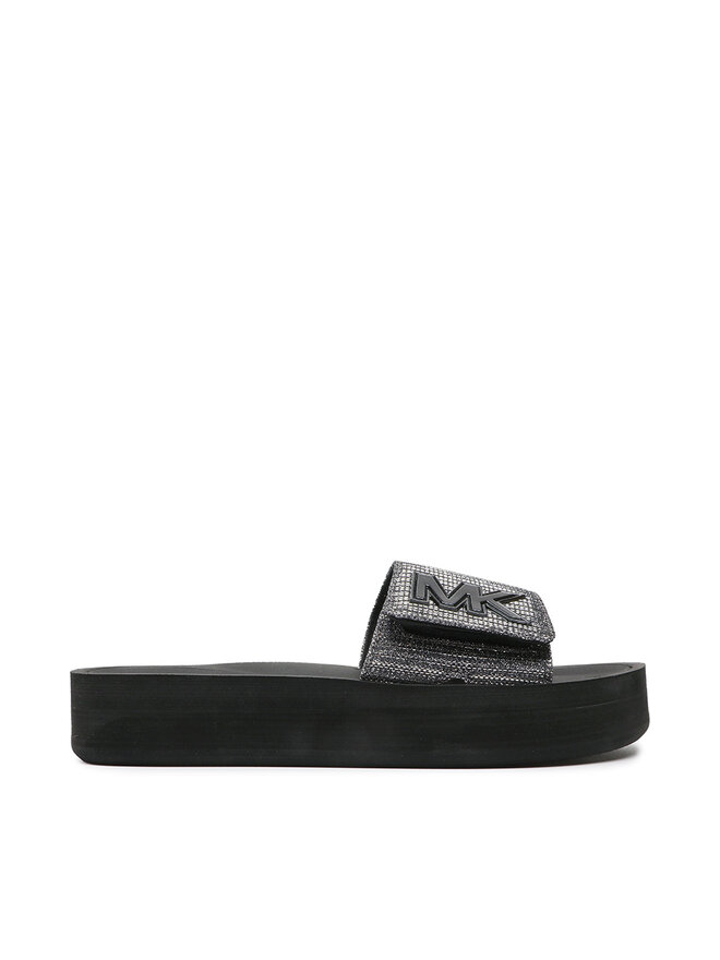 MICHAEL Michael Kors Pantoletten MICHAEL Michael Kors Mk Platform Slide 40S1MKFA1D Silberfarben