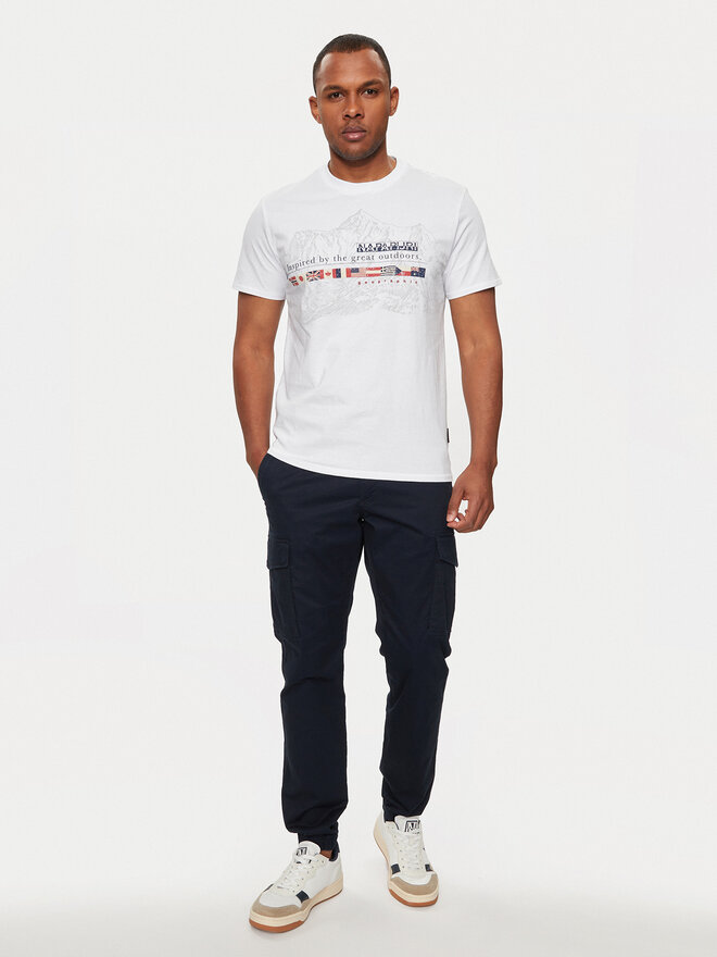 Napapijri Napapijri Camiseta S-Turin NP0A4HQG Blanco Regular Fit