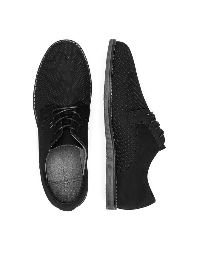 Lanetti Halbschuhe Lanetti MYL8486-9 Schwarz
