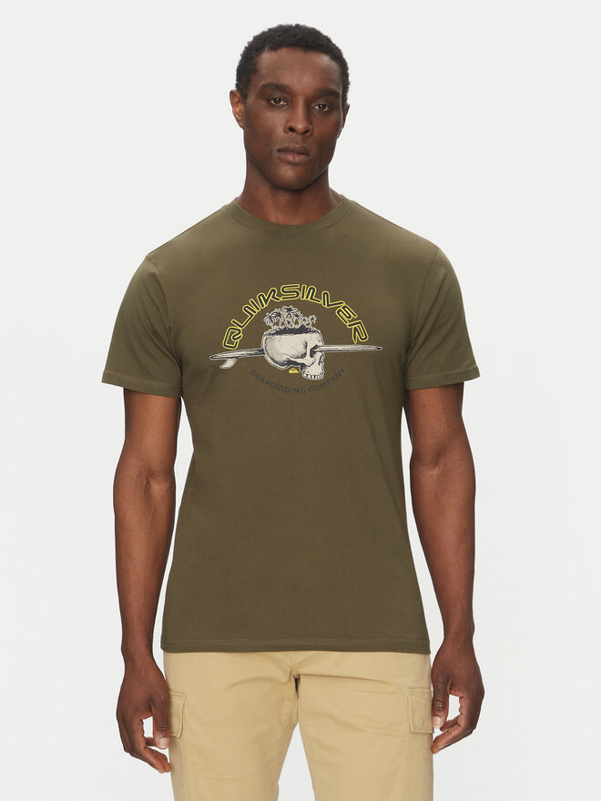 Quiksilver Quiksilver Marškinėliai EQYZT08056 Žalia Regular Fit