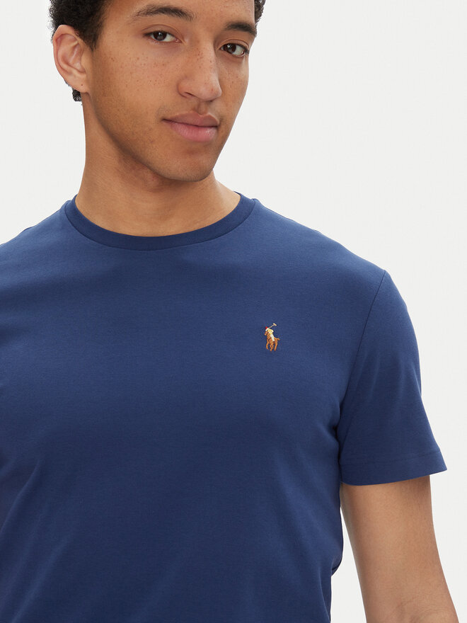 Polo Ralph Lauren Polo Ralph Lauren T-Shirt 710740727092 Σκούρο μπλε Custom Slim Fit