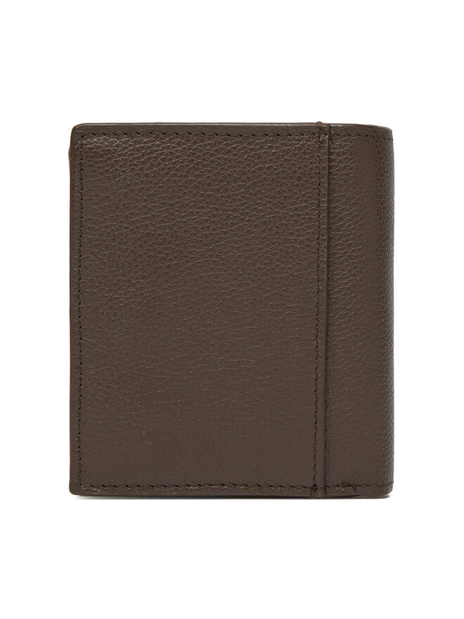 Calvin Klein Велике Чоловіче Портмоне Calvin Klein Micropebble Comp Trifold W Coin LV04D1034G Коричневий