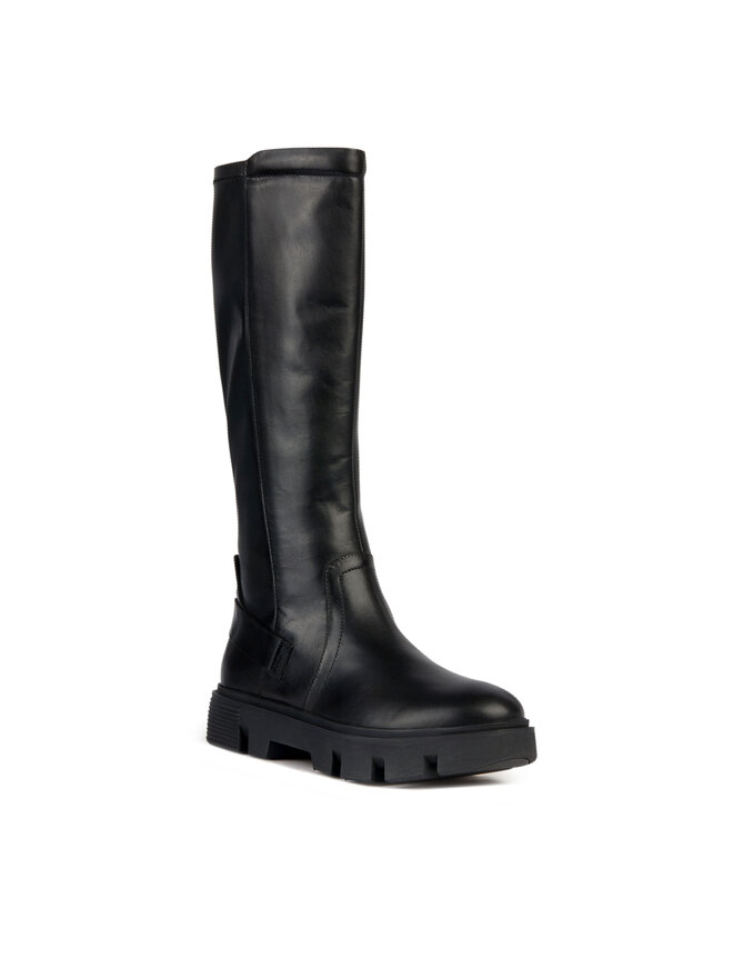 Geox Kozačky Geox D Vilde D36UAA 085KB C9999 Černá