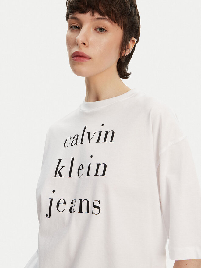 Calvin Klein Jeans Calvin Klein Jeans Футболка LV047B827G Білий Relaxed Fit