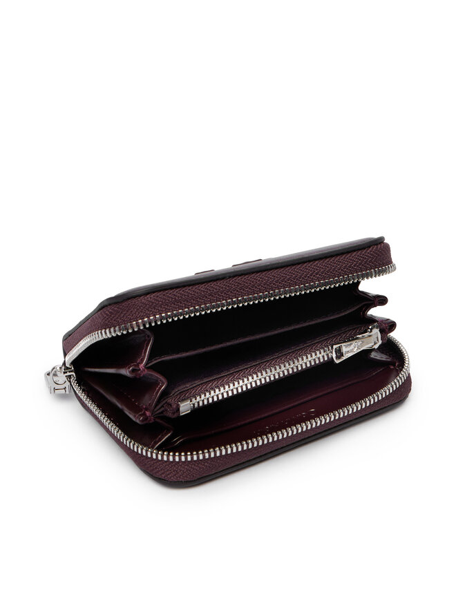 Calvin Klein Geldbörse Calvin Klein Bold Ck Medium Zip Around LV04F1154G Dunkelrot