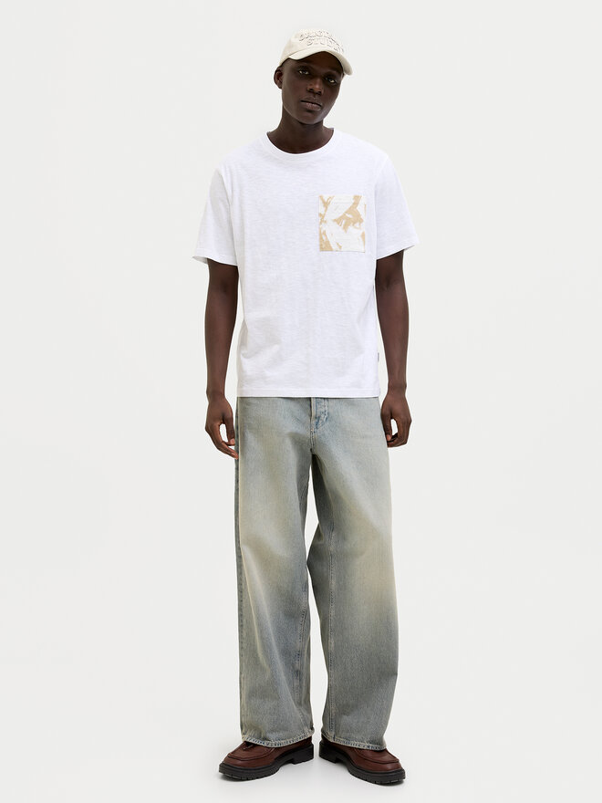 Jack&Jones Jack&Jones Marškinėliai Split 12272995 Balta Regular Fit
