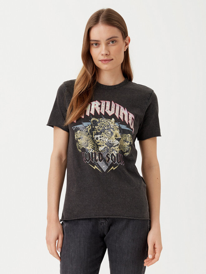 ONLY ONLY T-Shirt Lucy 15307412 Μαύρο Regular Fit