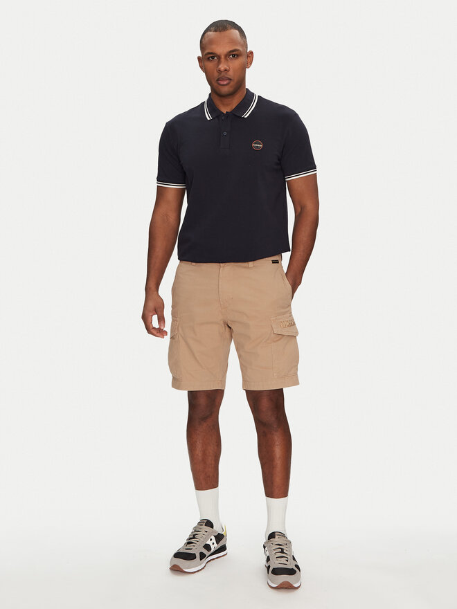 Napapijri Napapijri Polo E-Macas NP0A4ID51761 Tamnoplava Regular Fit