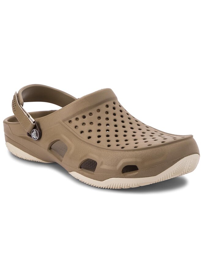 Pantoletten Crocs Swiftwater Deck Clog M 203981 Braun eschuhe