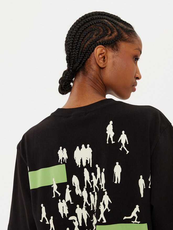 Filling Pieces Filling Pieces T-Shirt Unisex United By Generations 7449987 Μαύρο Regular Fit