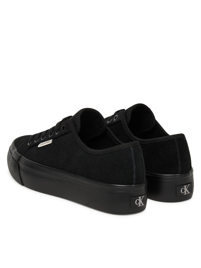 Calvin Klein Sportcipők Calvin Klein Vulc Flatf Lace Up Sue/Wl Ck YW0YW02000 Fekete