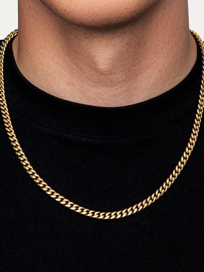 ICED STUFF Lănțișor ICED STUFF Miami Cuban Link Auriu