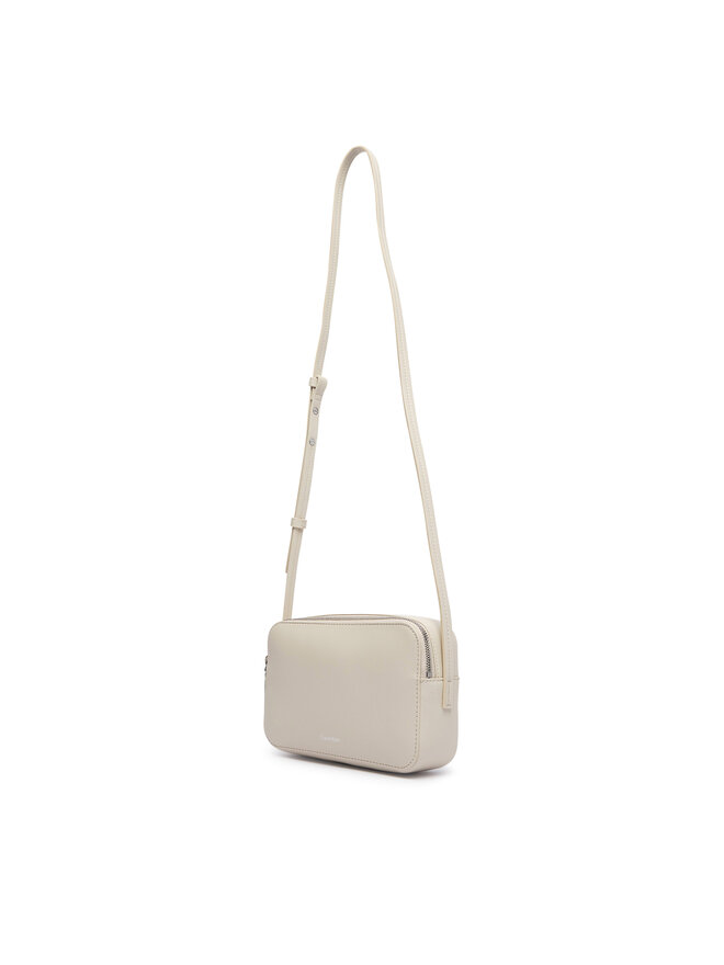 Calvin Klein Handtasche Calvin Klein Foil Logo Elongated Camera Bag LV04F3276G Creme