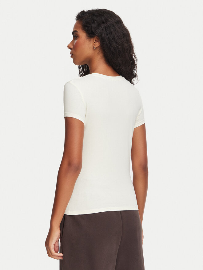 Guess Guess T-Shirt V6YI09 K4276 Creme Slim Fit