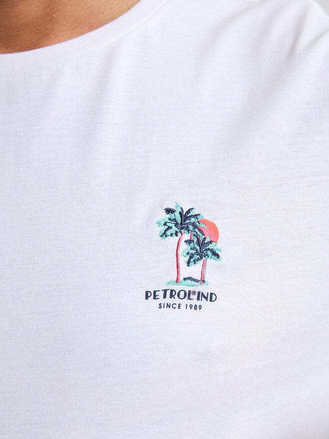 Petrol Industries Petrol Industries Camiseta M-1050-TSR644 Blanco Regular Fit