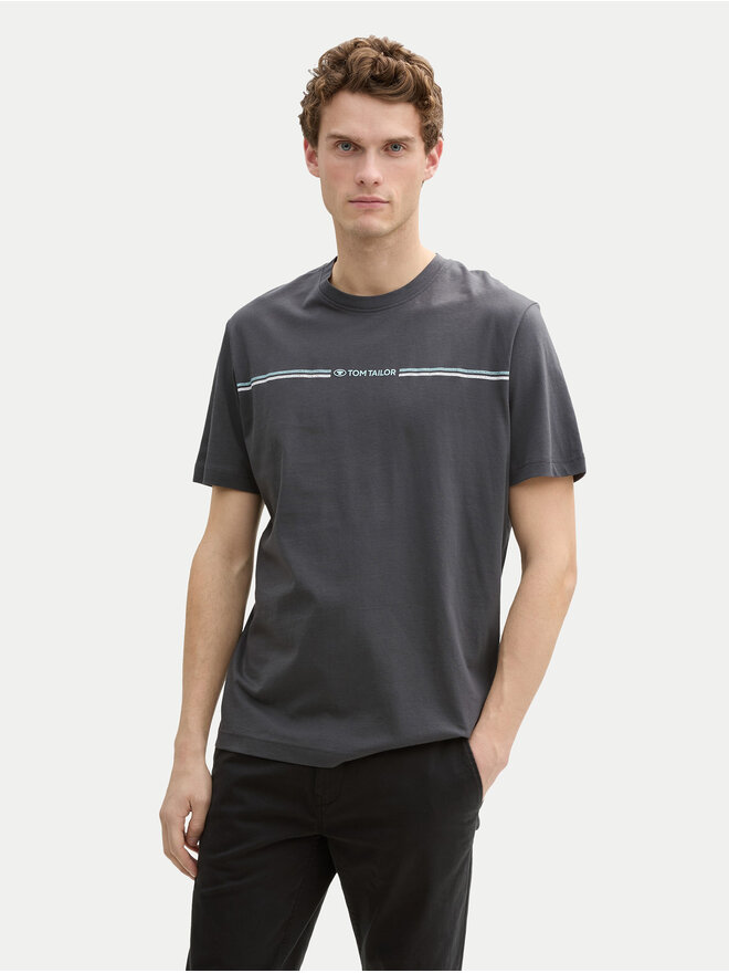 Tom Tailor Tom Tailor Marškinėliai 1037803 Pilka Regular Fit